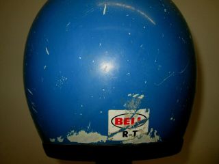 Vintage 1978 Bell R - T Helmet Rare Blue Motorcycle Racing Sz 7 56cm toptex magnum 7