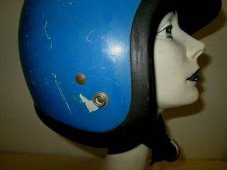 Vintage 1978 Bell R - T Helmet Rare Blue Motorcycle Racing Sz 7 56cm toptex magnum 9