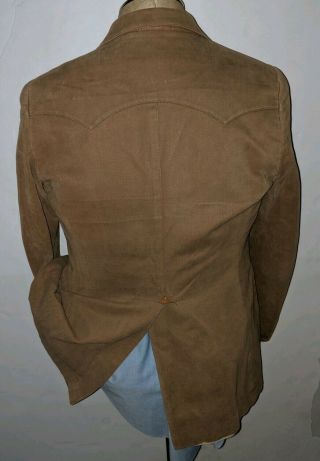 RARE Vtg 60s Ralph Lauren POLO WESTERN Twill Whipcord Coat Blazer Jacket 40R rrl 5