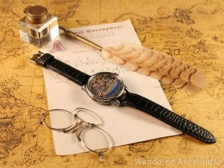 CORTEBERT Vintage Men ' s Wrist Watch Skeleton Noble Design Mens Wristwatch Swiss 4