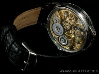 CORTEBERT Vintage Men ' s Wrist Watch Skeleton Noble Design Mens Wristwatch Swiss 5