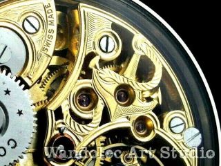 CORTEBERT Vintage Men ' s Wrist Watch Skeleton Noble Design Mens Wristwatch Swiss 8