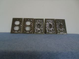 Vintage Switch And Outlet Wall Plates Metal Ornate