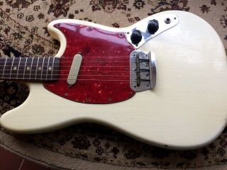 vintage 1966 fender musicmaster II electric guitar untouched with case 9
