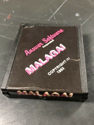 Vintage Atari 2600 Answer Software Malagai Game Cartridge - &