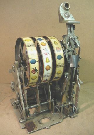5c Antique Slot Machine - 1920s Mills Operator Bell w/ Pace JP & 10