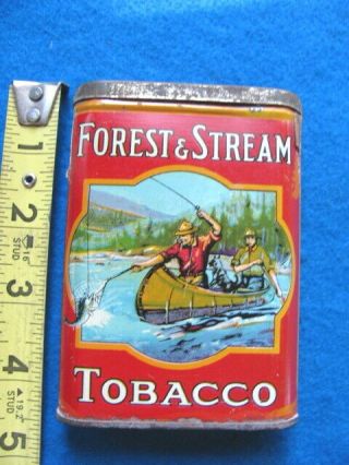 Vintage,  Rare,  Forest,  Stream “fly - Fishing” Pocket Tobacco Tin