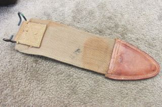 Us Ww1 1910 Springfield Bolo Trench Knife Canvas Scabbard Cover 1918 Date