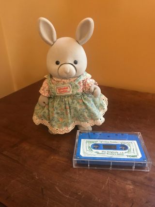 Vntg 1985 Sylvanian Families Talking Animated Bunny Rabbit W Cassette Tape