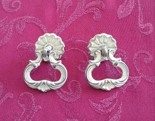 Belwith Brass 769 French Provincial Drawer Pulls Set Of 2 Knocker Style White
