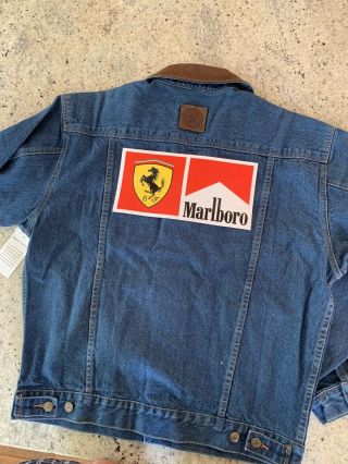 90s Vintage Ferrari Marlboro Racing Small Truckers Jean Denim Jacket