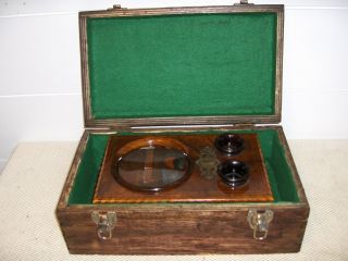 Antique Victorian Stereoscope & Postcad Viewer with Stereocards 8
