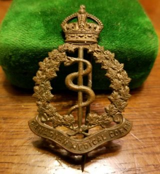 Vtg Wwi Canada Cef Badge Pin Canadian Army Medical Corps Ww1