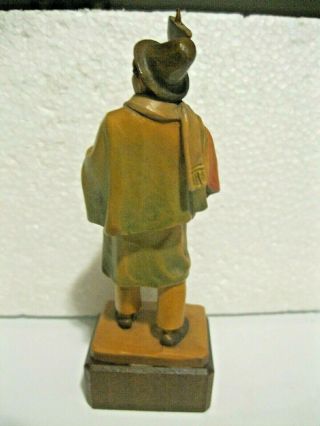 BLACK FOREST GERMAN WOOD CARVED BY ALOIS FUTTERER MAN WITH AX & LANTERN 3
