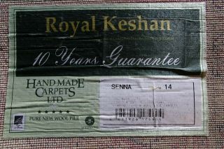 LARGE John Lewis Oriental Wool Rug by HANDMADE CARPETS LTD Floral Royal Keshan 10