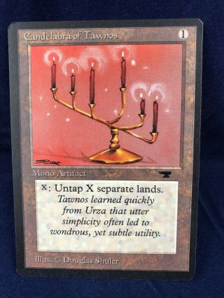 Magic The Gathering - Candelabra Of Tawnos - Antiquities - Never Played