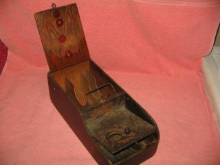 VINTAGE U.  S.  MAIL RURAL CARRIER WOODEN CASH/FORMS BOX - HANDMADE - RARE ONE OF A KIND 10