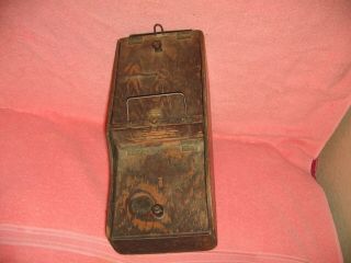 Vintage U.  S.  Mail Rural Carrier Wooden Cash/forms Box - Handmade - Rare One Of A Kind
