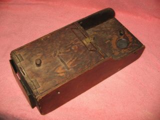 VINTAGE U.  S.  MAIL RURAL CARRIER WOODEN CASH/FORMS BOX - HANDMADE - RARE ONE OF A KIND 2