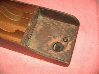 VINTAGE U.  S.  MAIL RURAL CARRIER WOODEN CASH/FORMS BOX - HANDMADE - RARE ONE OF A KIND 4