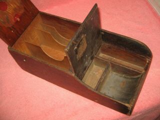 VINTAGE U.  S.  MAIL RURAL CARRIER WOODEN CASH/FORMS BOX - HANDMADE - RARE ONE OF A KIND 5