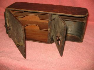VINTAGE U.  S.  MAIL RURAL CARRIER WOODEN CASH/FORMS BOX - HANDMADE - RARE ONE OF A KIND 7