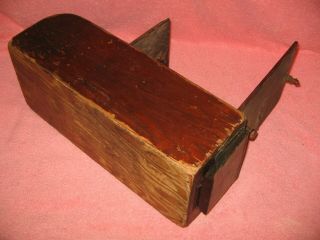 VINTAGE U.  S.  MAIL RURAL CARRIER WOODEN CASH/FORMS BOX - HANDMADE - RARE ONE OF A KIND 8