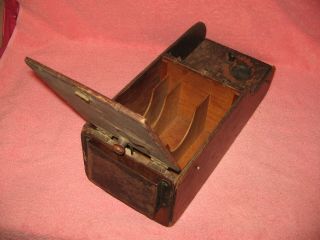 VINTAGE U.  S.  MAIL RURAL CARRIER WOODEN CASH/FORMS BOX - HANDMADE - RARE ONE OF A KIND 9