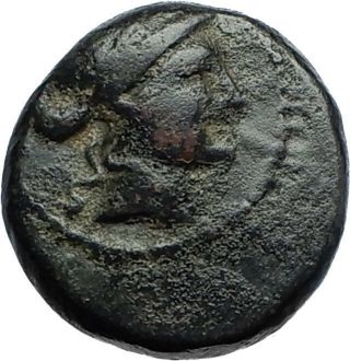 SARDES in Lydia 133BC Authentic Ancient Greek Coin APOLLO & HERCULES CLUB i70432 2