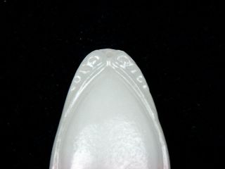 HeTian Jade Hand Carved Pendant Sculpture Tear Drop Shaped 04061934 2