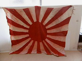 Vintage Ww Ii Japanese Flag/rising Sun/army Naval Asahi/77.  5cm×86cm【901038】