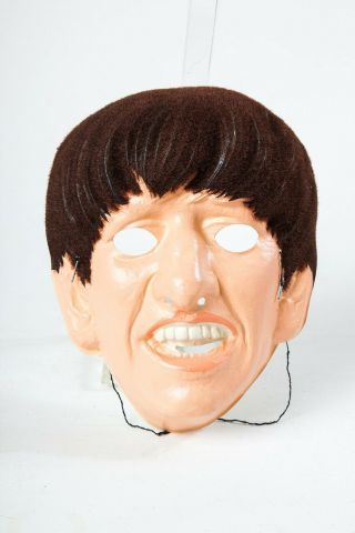 Vintage 1964 Ben Cooper Ringo Starr Mask Halloween Costume The Beatles NEMS ENT 2