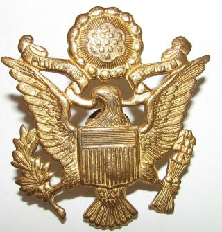 Uniform Dress - Ww1 Officers Hat Badge United States Army Air Service