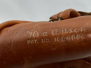 Vintage Ted Williams Wilson A2210 Baseball Glove Split Finger Autograph Model 4