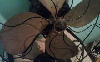 Vintage Emerson Brass Blade Fan Model 445168 2