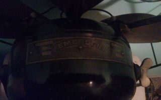 Vintage Emerson Brass Blade Fan Model 445168 4