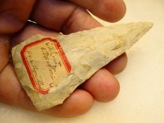 3 1/4 " Ft.  Ancient Indian Artifact Knife Blade Arrowhead E.  Palestine Ohio