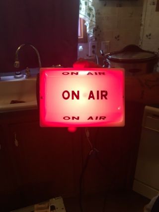 2 Vintage Radio Station Dj On Air Studio Light