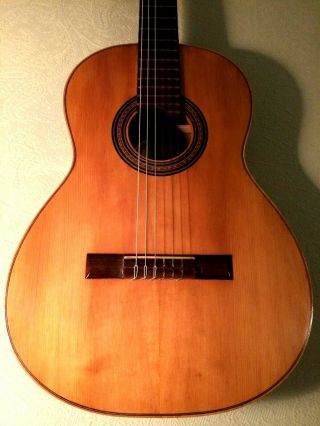Vv: Vintage Handmade In Spain Lluquet Nogal (walnut) Classical Guitar Low Action