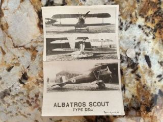 Wwi Albatros Scout Photo Photograph German Fighter Plane Airplane Type D5a