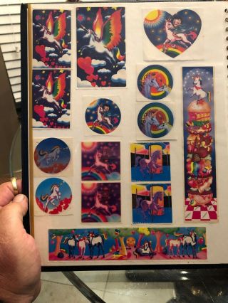 Vintage Puffy Love Unicorn Rainbows Holographic Prism Stickers Decals W/ Bonus 4