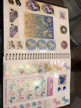 Vintage Puffy Love Unicorn Rainbows Holographic Prism Stickers Decals W/ Bonus 6