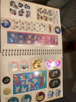 Vintage Puffy Love Unicorn Rainbows Holographic Prism Stickers Decals W/ Bonus 8