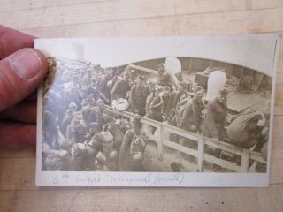 Ww1 Post Card,  Photograph,  Homeward Bound 6th Engineering’s? 3rd Infantry