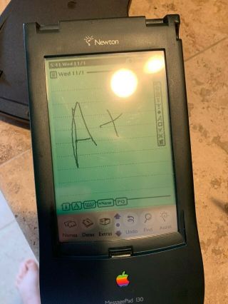 Vintage Apple Newton MessagePad 130 H0196,  WITH CHARGER & DOCK & BATTERY 3