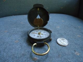 Ww 1 Vintage U.  S.  Engineer Corps Brass Compass Plan Ltd Switzerland Ca.  H