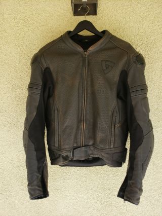 Revit Akira Vintage Sports Leather Motorcycle Jacket