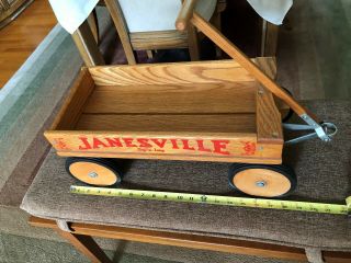 Janesville Wooden Coaster Wagon - Vintage/antique Styling -