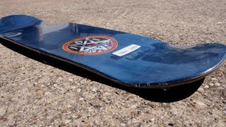 101 Natas Kaupas Devil Worship Reissue Skateboard Deck Blue Stain 5