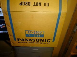 Vintage Panasonic Rc - 6900 Am/fm Radio Talking Alarm Time Announcing Clock Radio